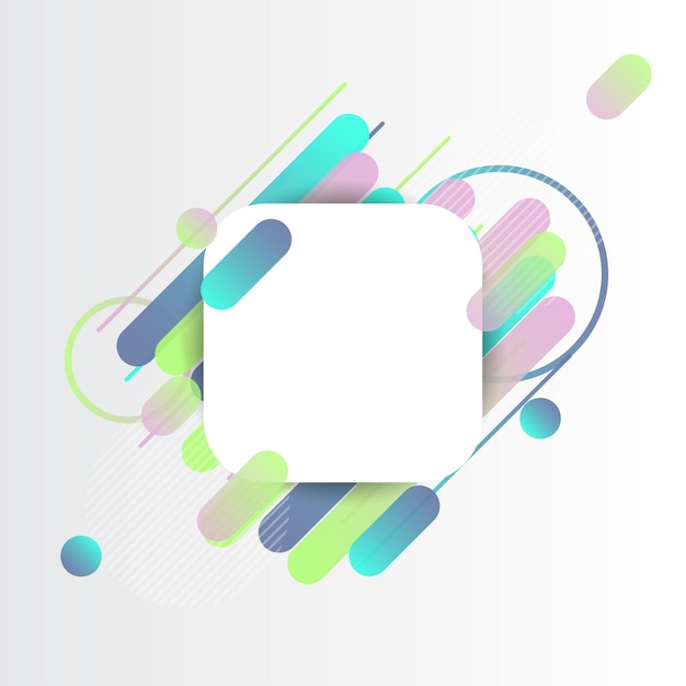 Creative Rounded Lines Edge Place for Text business brochure banner e poster modello sfondo