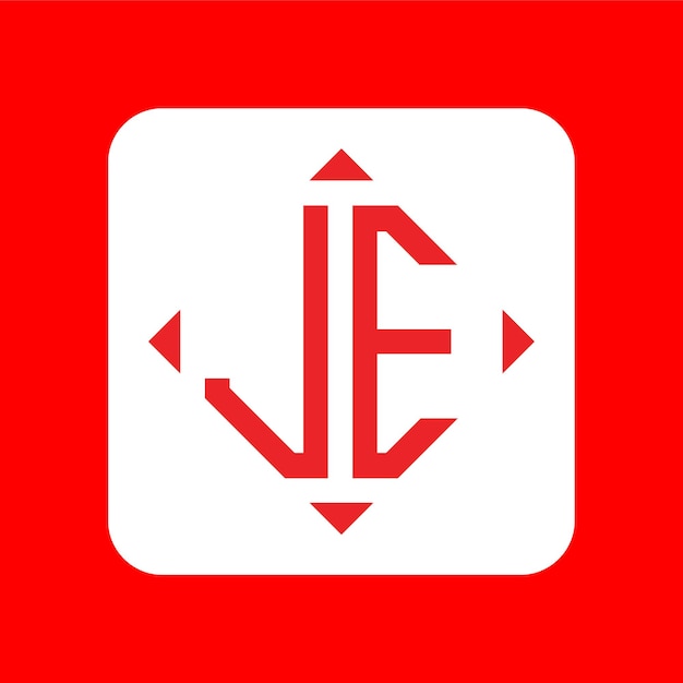 Creative Simple Initial Letters JE Logo Designs Bundle