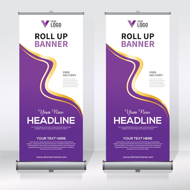Creativo rimboccarsi modello di banner design