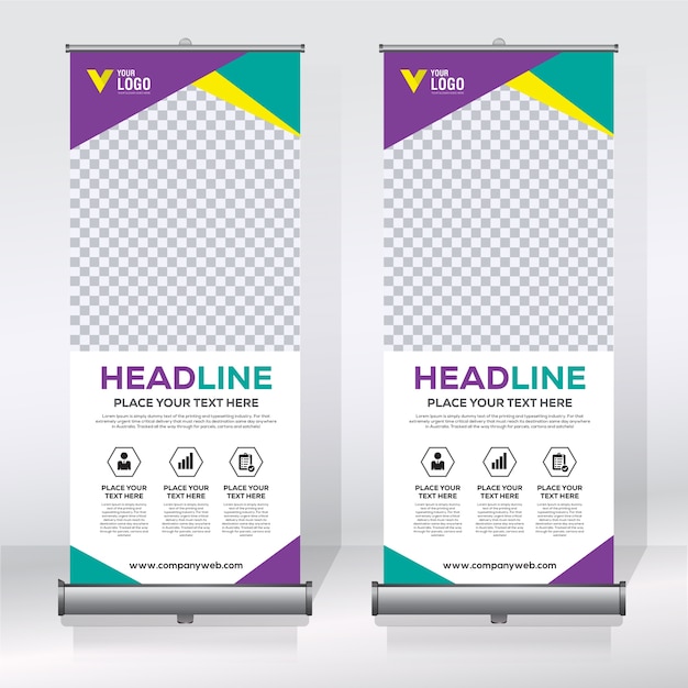 Creativo rimboccarsi modello di banner design