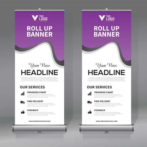 Creativo rimboccarsi modello di banner design