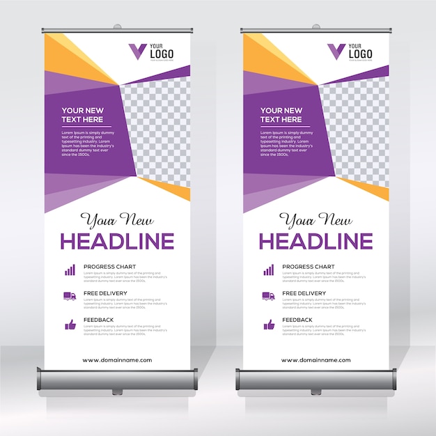Creativo rimboccarsi modello di banner design