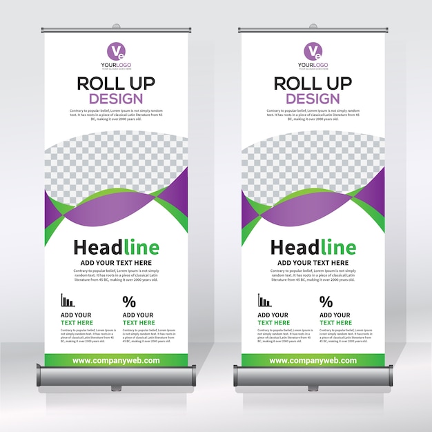 Creativo rimboccarsi modello di banner design