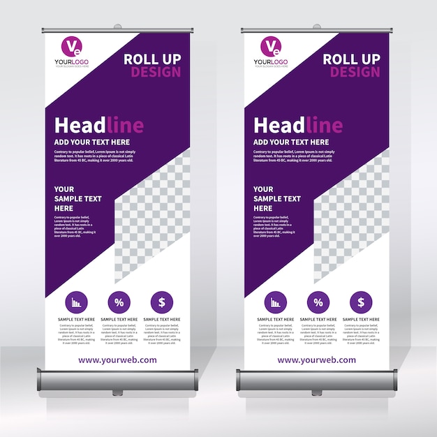 Creativo rimboccarsi modello di banner design