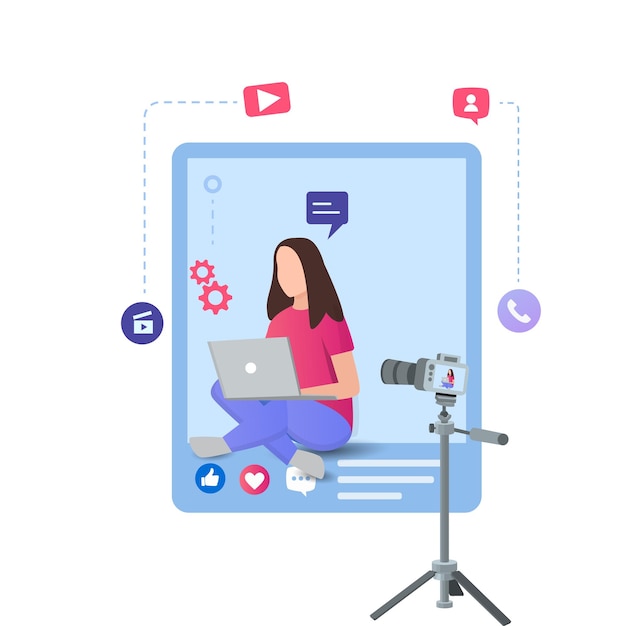 Creatori Illustrazione Modello Contenuto Blog Contenuto pubblicitario Contenuto Creatività Elementi di marketing