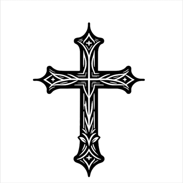Croce SVG Croce cristiana SVG Cattolica Croce Svg silhouette
