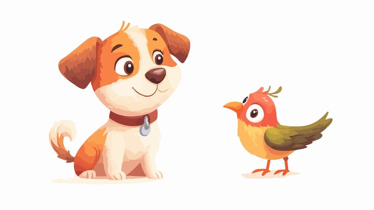Vettore cuccino carino con personaggi di mascotte adorabili