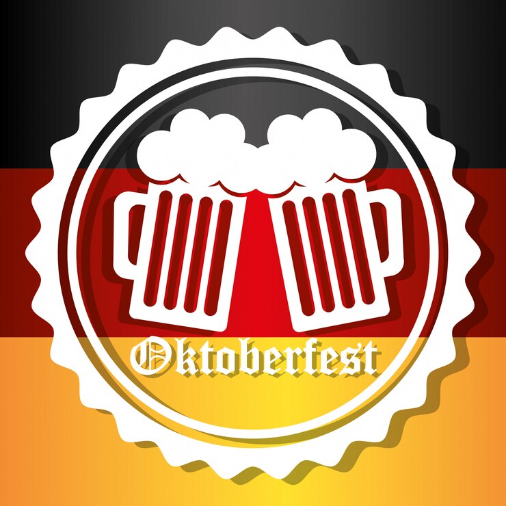 Vettore culture della germania e design fest oktober.