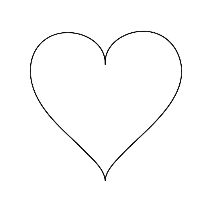 Vettore cuore continuo disegno artistico a una linea forma di colore contorno di segno d'amore illustrazione vettoriale