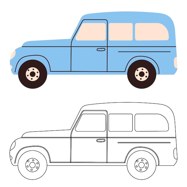 Cuori di Doodle set silhouette disegno vettoriale isolato