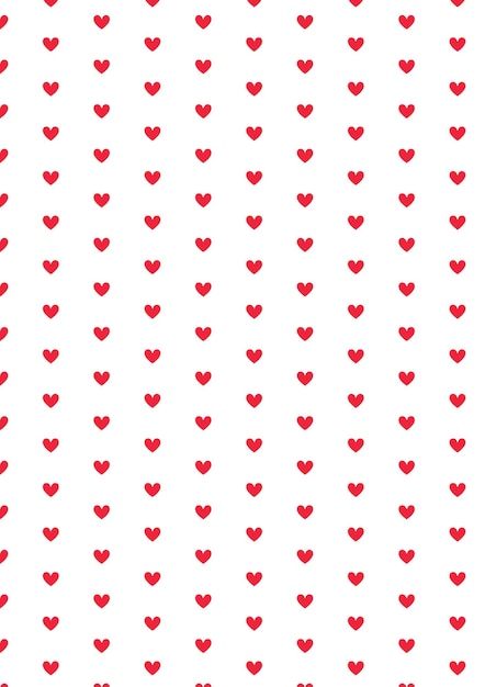 cuori rossi su uno sfondo bianco
