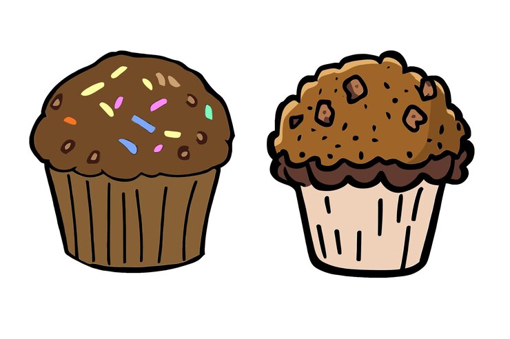 Vettore cupcake vettore