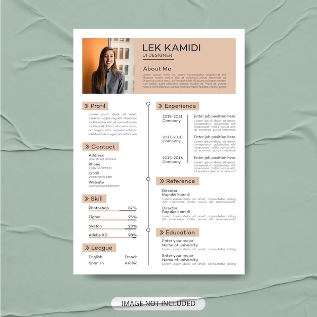 Curriculum cv modello moderno semplice curriculum vettoriale premium curriculum vitae cv professionale curriculum creativo
