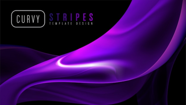 Curvy Stripes Template Design