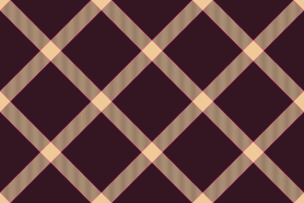 Custom vector plaid fabric strip tartan texture textile Xmas seamless check pattern sfondo in colori scuri e arancione
