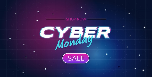 cyber lunedì grande vendita pubblicità modello online offerta speciale