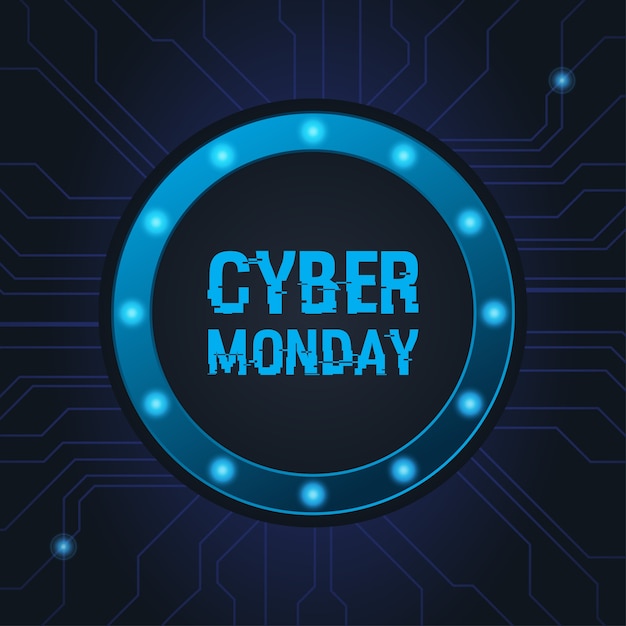 Cyber ​​Monday sul fondo del circuito