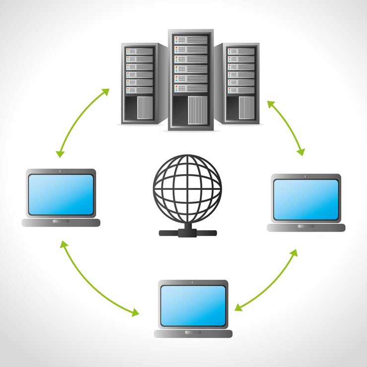 Vettore data center e hosting