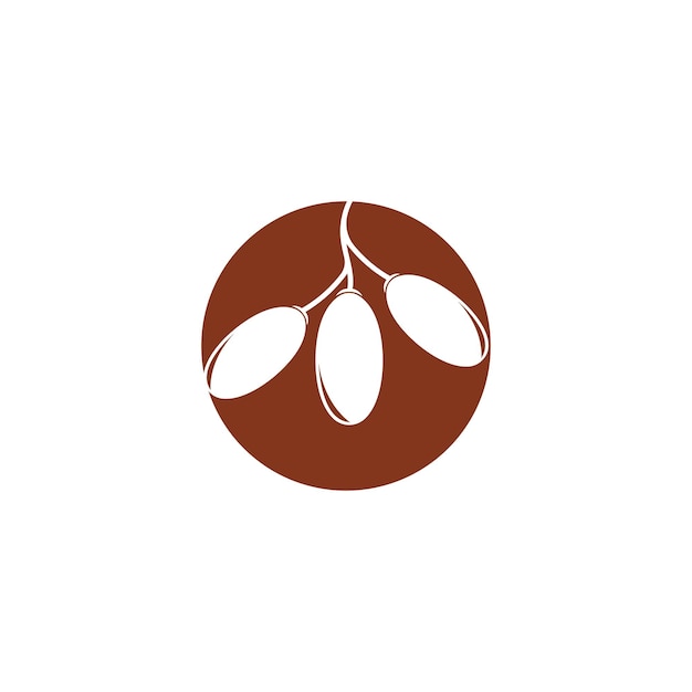 Date logo cibo elemento di design grafico modello per l'ispirazione delle feste musulmane
