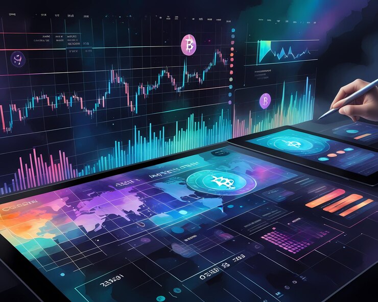 Dati del mercato globale della criptovaluta Bitcoin
