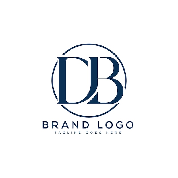 DB letter logo design vector template design per il marchio