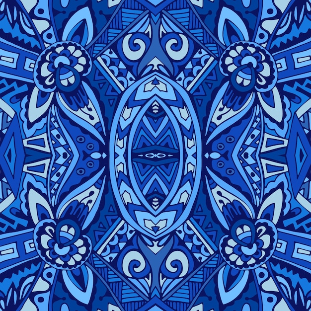 Decor tile texture stampa mosaico modello orientale con arabeschi ornamento blu