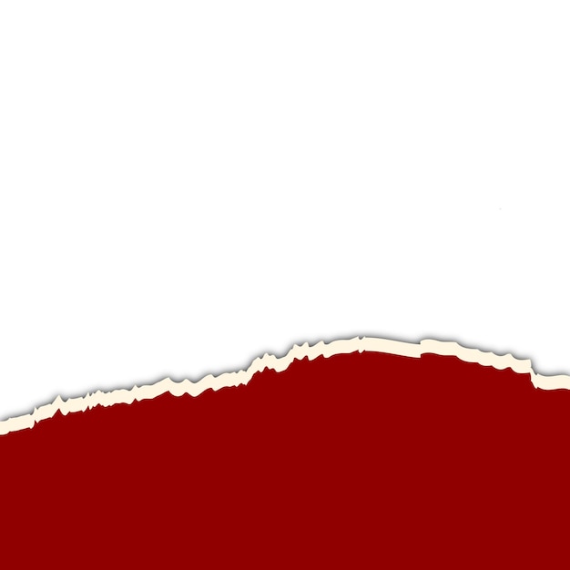 Decorazione del confine di carta rotta rossa