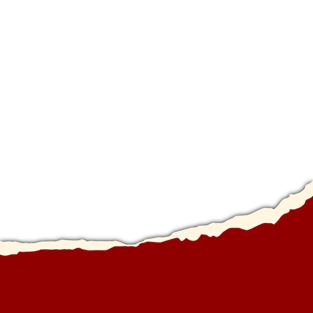 Decorazione del confine di carta rotta rossa