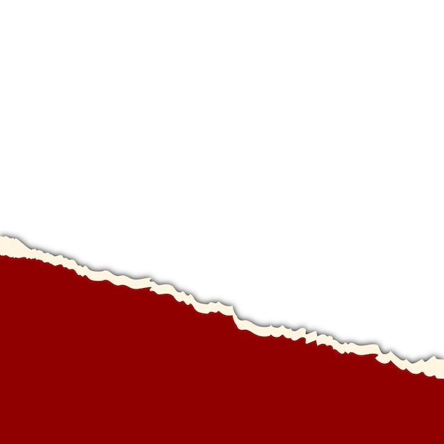 Decorazione del confine di carta rotta rossa