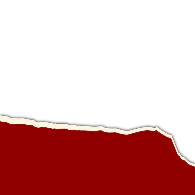 Decorazione del confine di carta rotta rossa