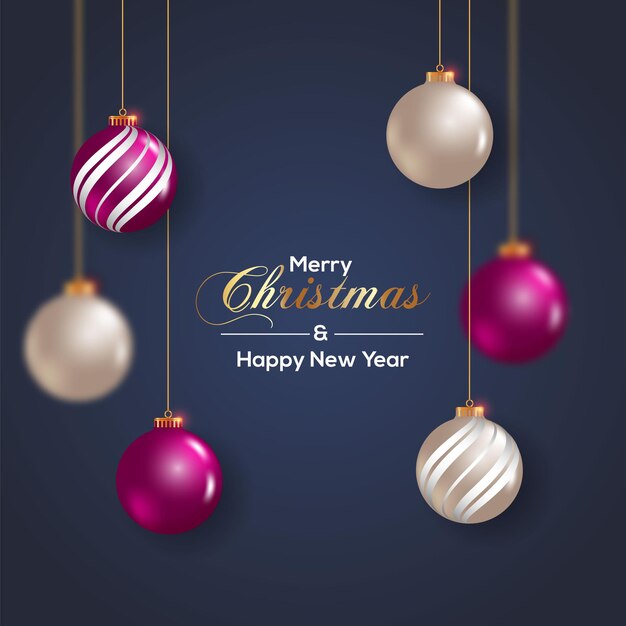 Decorazione della palla di Natale con concetto bianco rosso
