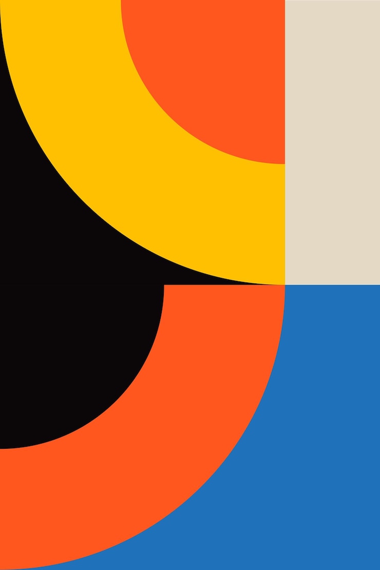 Vettore decorazione per la casa bauhaus stampabile