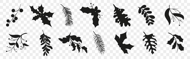 Decorazione silhouette di ramo di albero per le vacanze invernali silhouette de ramo d'albero di Natale