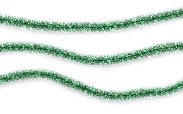 Decorazioni tradizionali di Natale o Capodanno. Ghirlanda natalizia con glitter da appendere. Elemento decorativo.