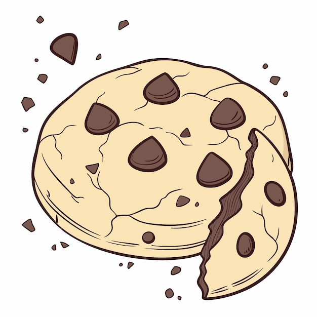 Delizioso biscotto al cioccolato