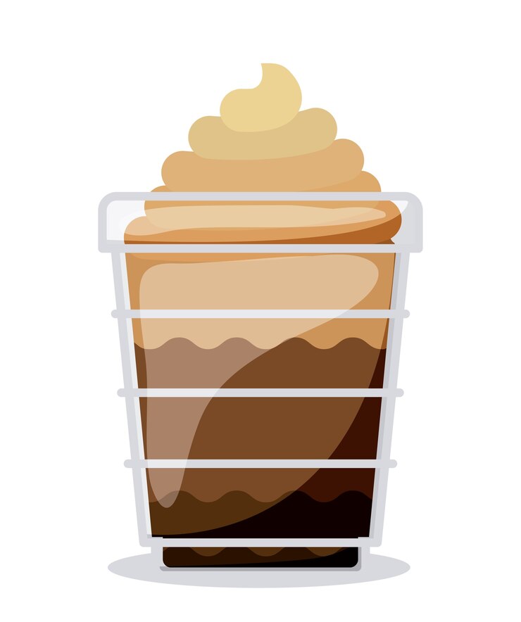 Vettore delizioso disegno del caffè
