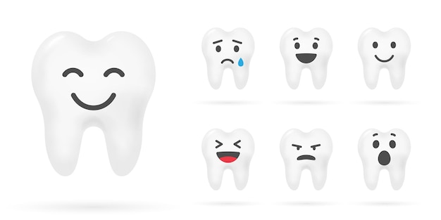 Denti con sorriso. Cure odontoiatriche