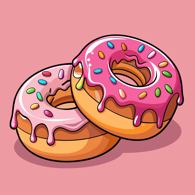 Deserti Icon Illustration Strawberry Food Icon Concept Isolato