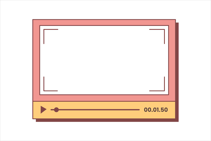 Design adesivo per cornice video Vlog