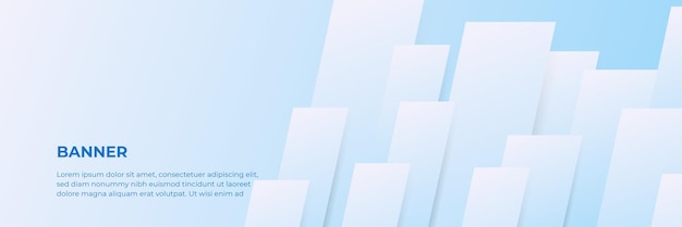 Design astratto banner blu con sfondo geometrico blu. Illustrazione vettoriale per carta da parati, banner, sfondo, carta, illustrazione di libri, pagina di destinazione
