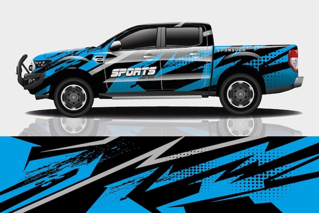 Design avvolgente per decalcomanie per camion