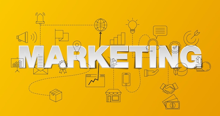Vettore design banner di marketing online e-commerce mcommerce illustrazione vettoriale