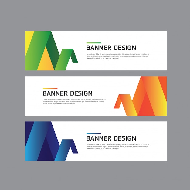 Design banner geometrico
