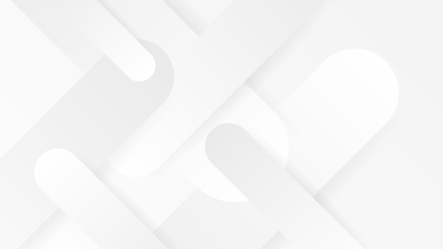 Design banner tecnologico con sfondo bianco e grigio Sfondo vettoriale geometrico astratto