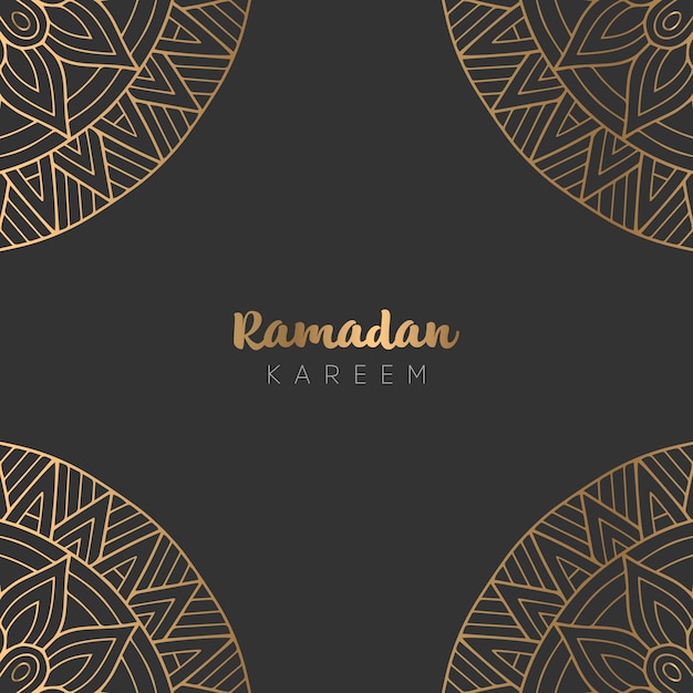 Design bellissimo biglietto di auguri ramadan kareem