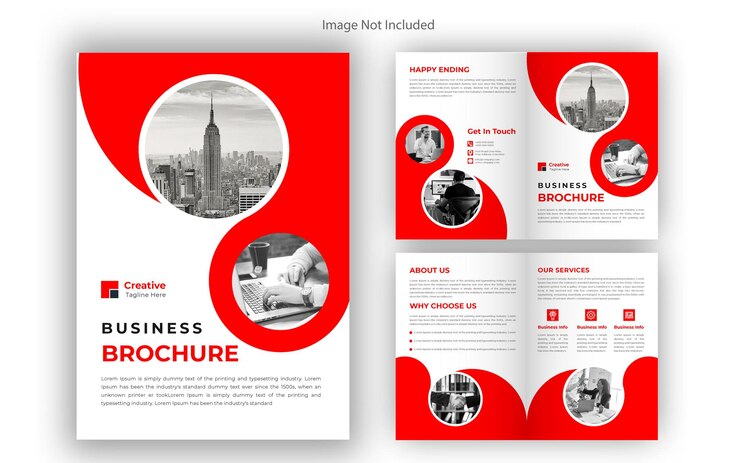 Design brochure pieghevole