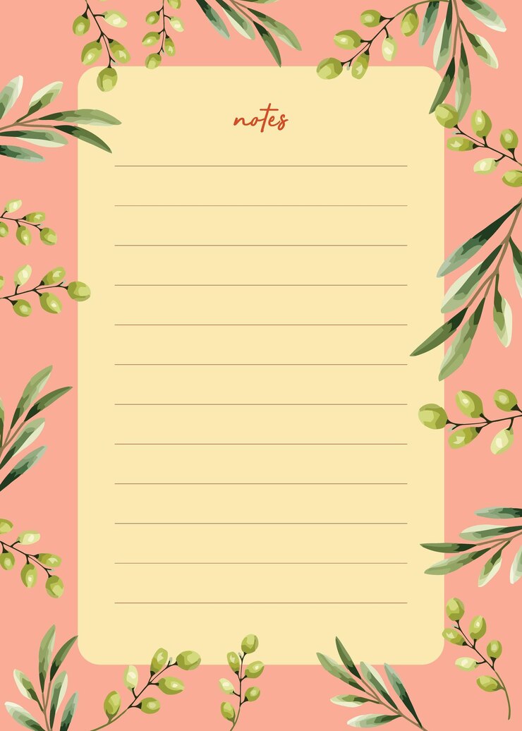 Vettore design carino per la pianificazione delle note