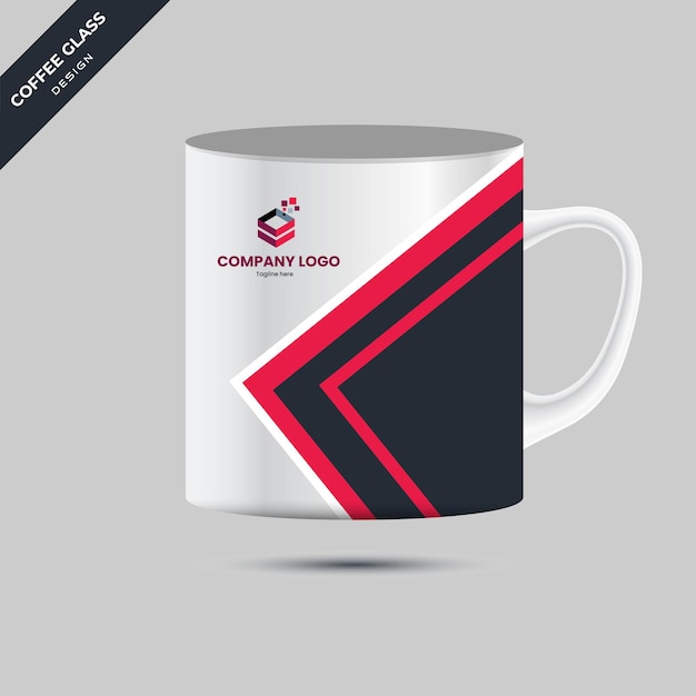 Design colorato accattivante per tazza da caffè o t-shirt