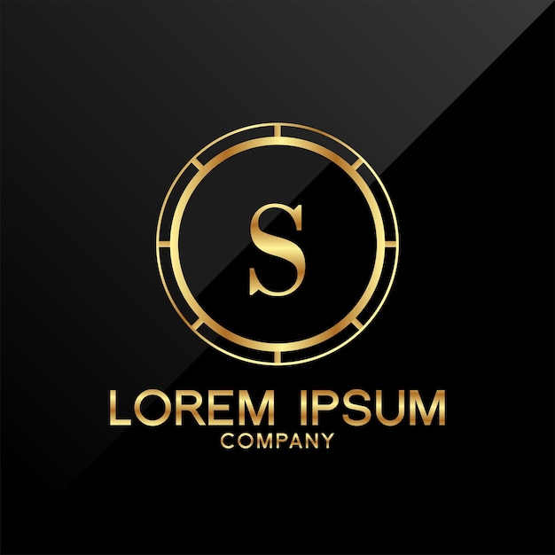 Design creativo del logo dell'alfabeto della lettera S