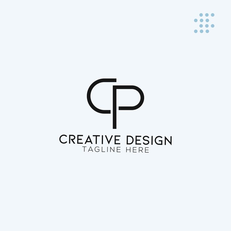 Design creativo del logo della lettera CP per la tua azienda.